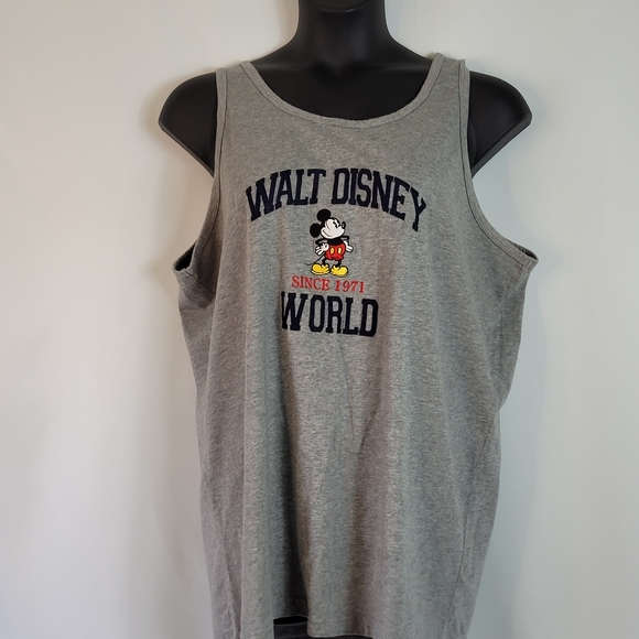 Disney Tops - Walt Disney Mickey Mouse gray tank top XL